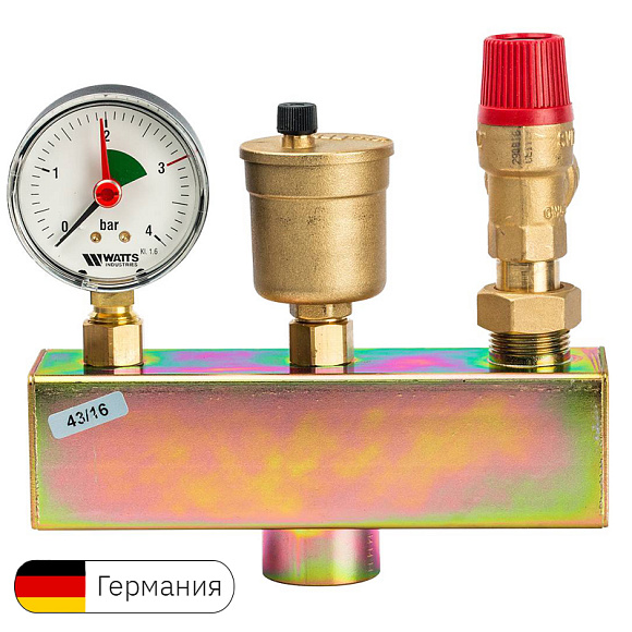 WATTS Группа безопасности котла 3 бар, 50 кВт, ГЕРМАНИЯ