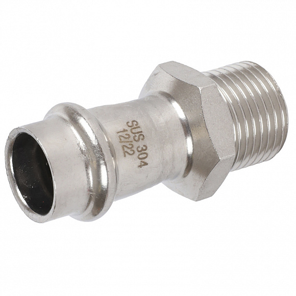ROMMER Пресс муфта из нерж. стали 15х1/2 НР