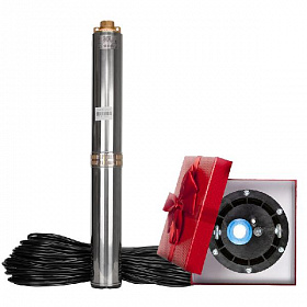 Водолей Насос скважинный БЦПЭ 0.5-16 У (400 Вт, 60 л/м. напор 25м.) Россия