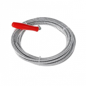 Трос сантехнический с ручкой 1,4 мм х 6,0 мм L=5 м
