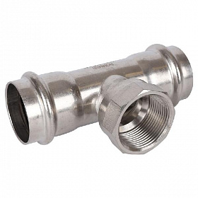 ROMMER Пресс тройник из нерж. стали 42х1 1/4 ВР