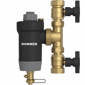 ROMMER Магнитный сепаратор шлама с щетками поворотный 1 1/4"