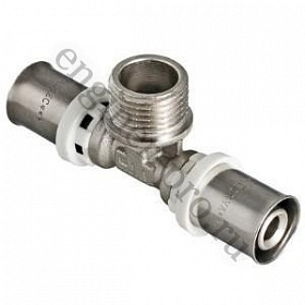 VALTEC Пресс тройник НР 26х1"x26 для металлопластиковых труб