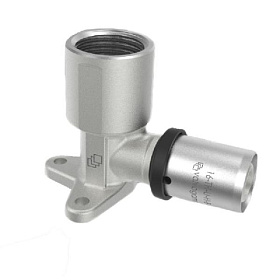 ПРЕСС Угольник установочный удлиненная 16х1/2" ВР Valvogamma