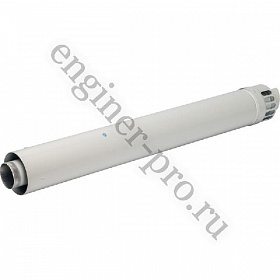 Конечный участок дымохода STOUT D 60/100, 1000 мм (с антиобмерз. оголовком.)