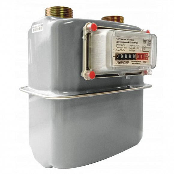 Газовый счетчик ПУЛЬСАР G4  (правый с термокоррекцией) 