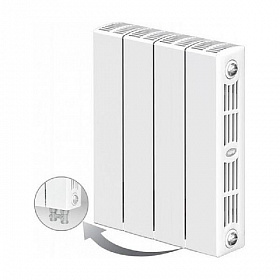 Биметаллический радиатор Rifar SUPReMO VENTIL SVR 350, 4 секции (нижнее правое подключение)