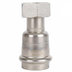 ROMMER Пресс муфта с накидной гайкой из нерж. стали 28х3/4