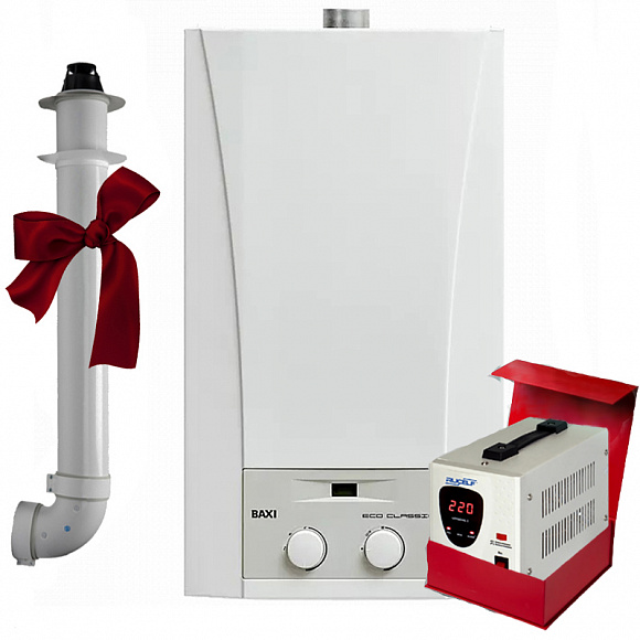 Настенный газовый котел Baxi ECO CLASSIC 24F, (двухконтурный с закрытой камерой)