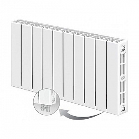 Биметаллический радиатор Rifar SUPReMO VENTIL SVR 350, 10 секций (нижнее правое подключение)