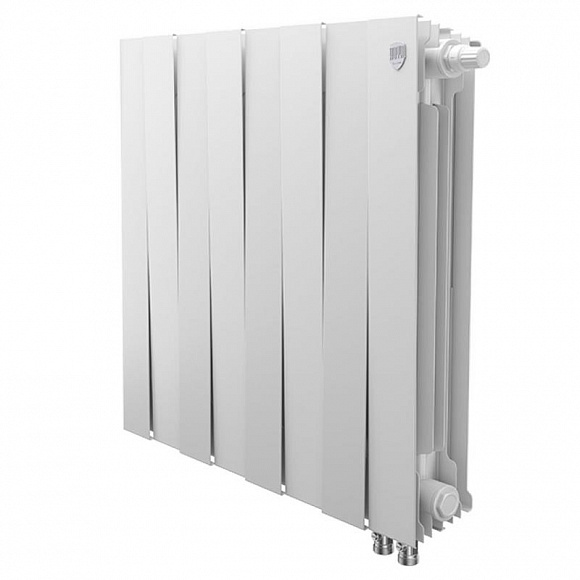 Биметаллический радиатор Royal Thermo Pianoforte BIANCO TRAFFICO 500, 8 секций (нижнее подключение)