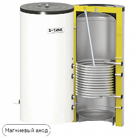 Бойлер косвенного нагрева S-Tank SOLAR SS 150 литров, (нерж. сталь, магниевый анод)
