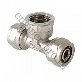 Тройник обжимной 20х3/4"х20 ВР, для металлопластиковой трубы