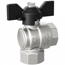 LD Pride Кран шаровый УГЛОВОЙ 1/2" ВР-ВР, бабочка