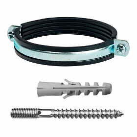 Хомут сантехнический обрезиненный 3/4" (25-30)