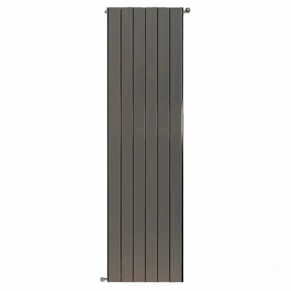 Радиатор алюминиевый STOUT Sebino 1800, 6 секций (серый), универсальное подключение