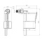 WC5050 Арматура боковая G 1/2" с пластиковым штуцером