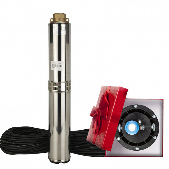 Водолей Насос скважинный БЦПЭ 1,2-63 У (2080 Вт, 72 л/м. напор 90м.) Россия