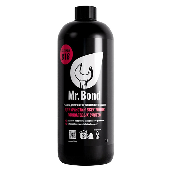 Mr.Bond Cleaner Реагент универсальный для очистки всех типов гликолевых систем, 1л