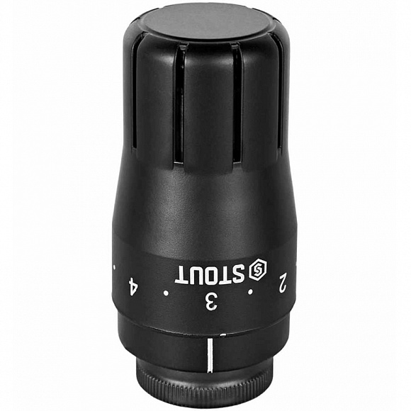 STOUT Design Термоголовка жидкостная M30*1.5 (Черная)