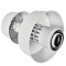 ROMMER Оголовок с ветрозащитой D60/100 БЕЛЫЙ (Алюминий)
