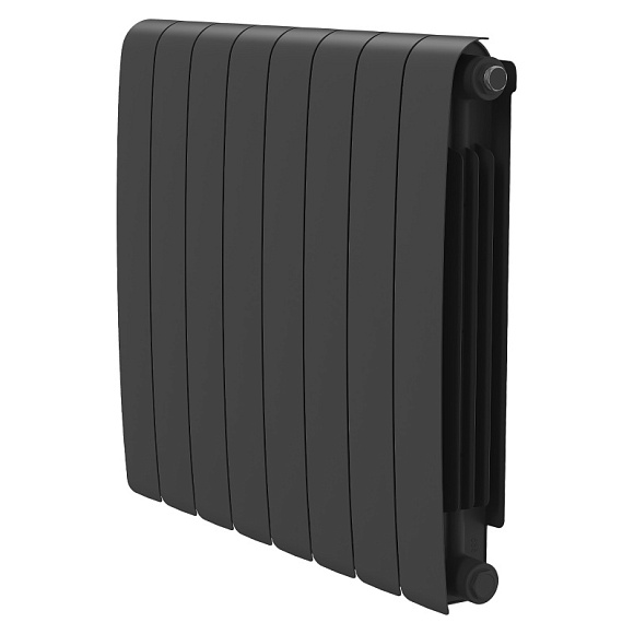 Биметаллический радиатор Royal Thermo Eclipse черный 500, 8 секций