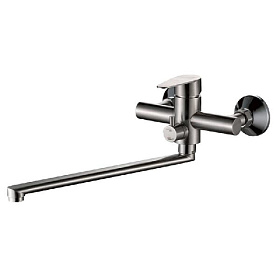 Смеситель для ванны, длинный излив, VALFEX Rigel Сhrome (нерж. сталь)