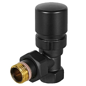 STOUT Design Клапан термостатический угловой 1/2", черный