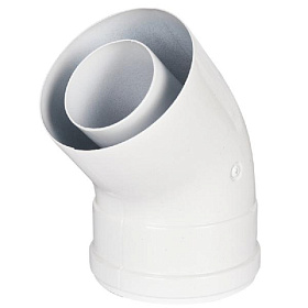 ROMMER Отвод коаксиальный 45° D60/100 (м-п)
