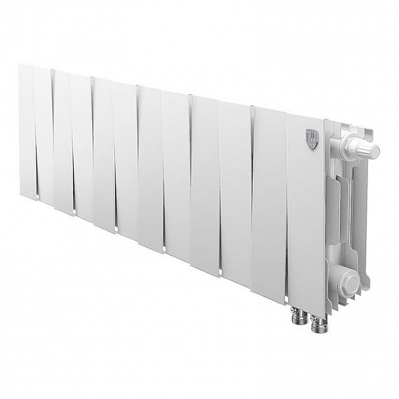 Биметаллический радиатор Royal Thermo Pianoforte BIANCO TRAFFICO 200, 12 секций (нижнее подключение)