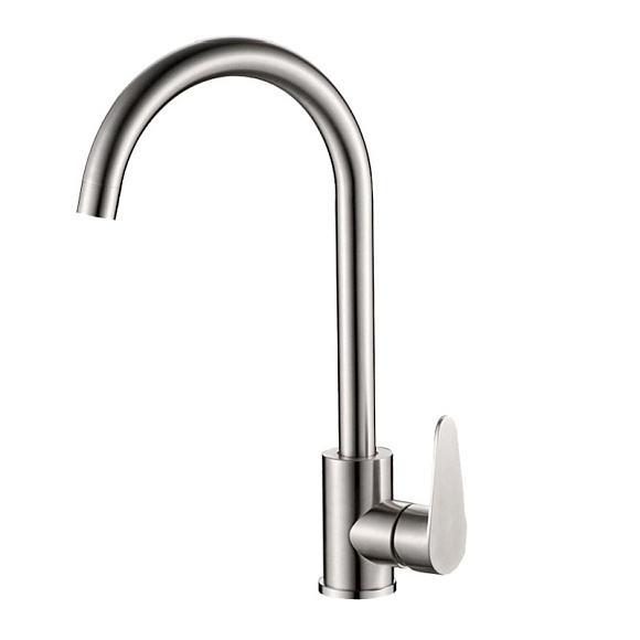 Смеситель для кухни "дуга", VALFEX Rigel Сhrome (нерж. сталь)