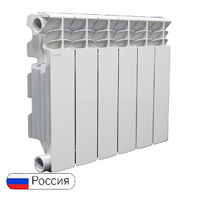 Алюминиевый радиатор STOUT GAMMA 350/100, 6 секций* Алюминиевый радиатор STOUT GAMMA 350/100, 6 секций*