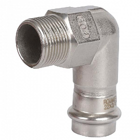 ROMMER Пресс угольник из нерж. стали 22х3/4 НР