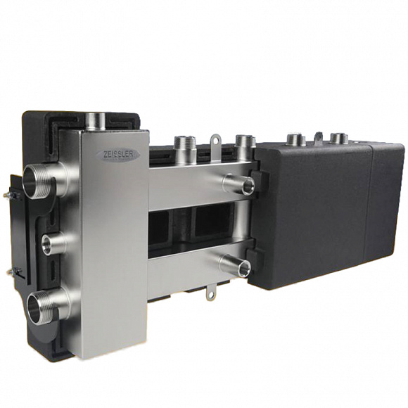 TIM Гидравлический разделитель с коллектором М2+1 (НЕРЖ. сталь, в теплоизоляции)